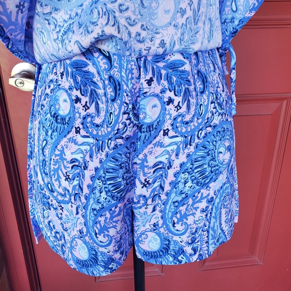 Lilly Pulitzer Donna Romper Iris Purple Size 00 - Picture 7 of 15